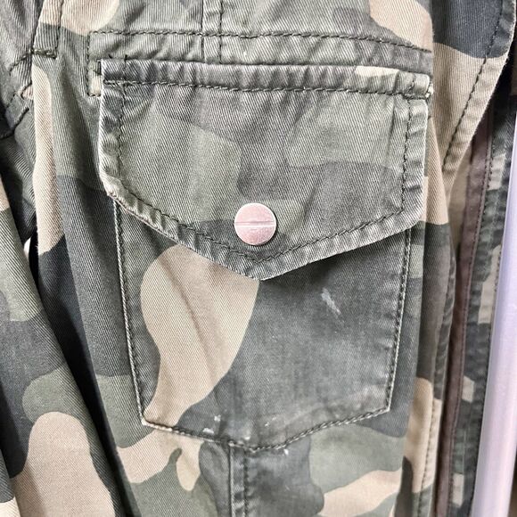 Abercrombie & Fitch Women’s Jacket Small Camo Full Zip Utility Field Cargo GUC - Picture 8 of 10